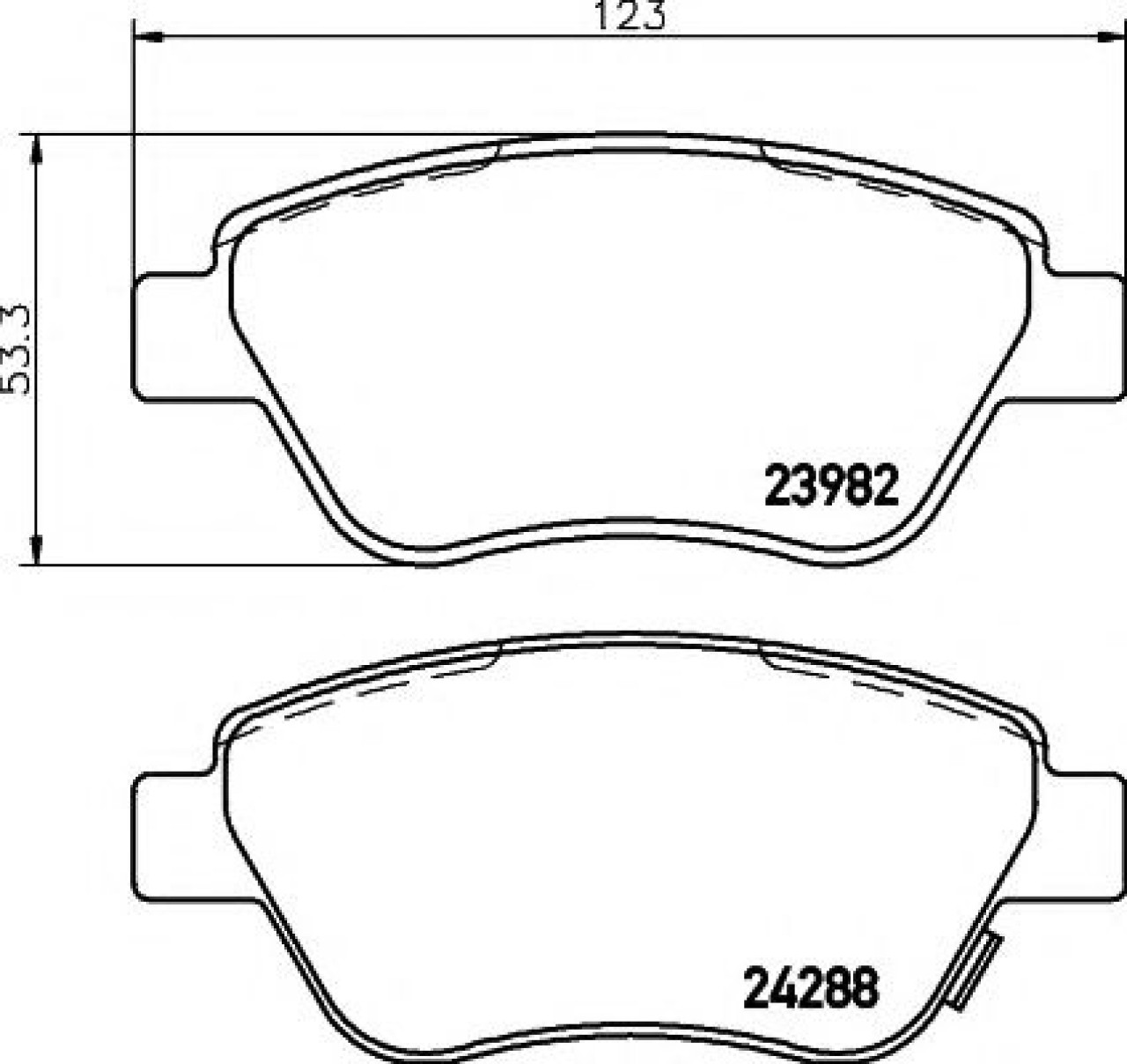 Set placute frana,frana disc OPEL CORSA D (2006 - 2016) TEXTAR 2398202 piesa NOUA