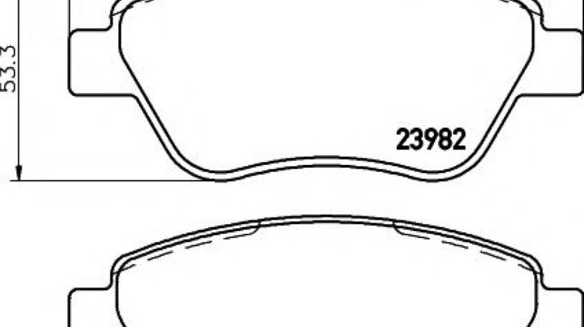 Set placute frana,frana disc OPEL CORSA D (2006 - 2016) TEXTAR 2398202 piesa NOUA