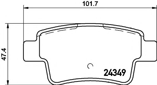 Set placute frana,frana disc OPEL CORSA D (2006 - 2016) TEXTAR 2434903 piesa NOUA
