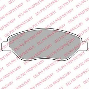 Set placute frana,frana disc OPEL CORSA D (2006 - 2016) DELPHI LP2010 piesa NOUA