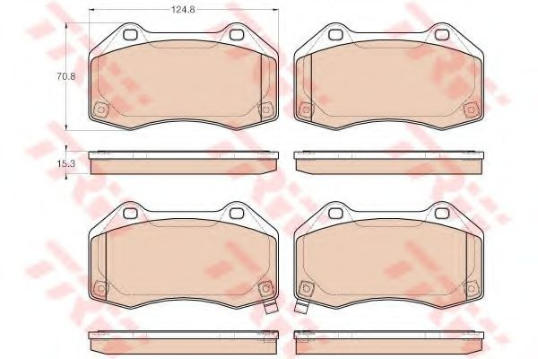 Set placute frana,frana disc OPEL CORSA E (2014 - 2016) TRW GDB1979 piesa NOUA