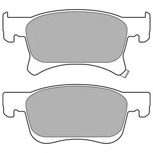 Set placute frana,frana disc OPEL CORSA E (2014 - 2016) DELPHI LP3164 piesa NOUA
