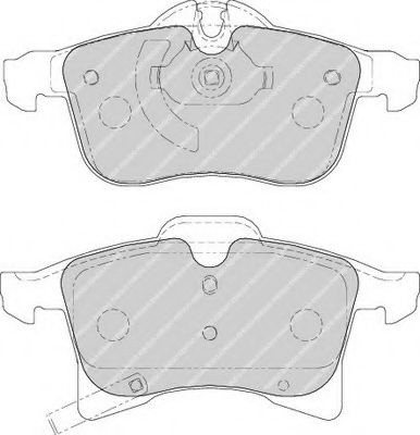 Set placute frana,frana disc OPEL CORSA E (2014 - 2016) FERODO FDB1640 piesa NOUA
