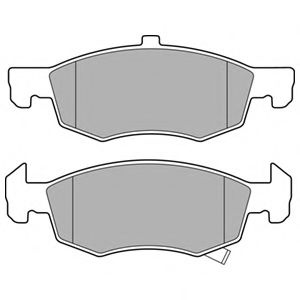 Set placute frana,frana disc OPEL CORSA E (2014 - 2016) DELPHI LP3163 piesa NOUA