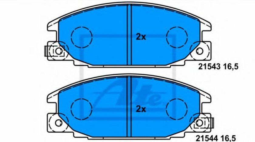 Set placute frana,frana disc OPEL FRONTERA A (5_MWL4) (1992 - 1998) ATE 13.0460-5942.2 piesa NOUA