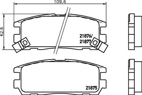 Set placute frana,frana disc OPEL FRONTERA A Sport (5_SUD2) (1992 - 1998) TEXTAR 2187501 piesa NOUA