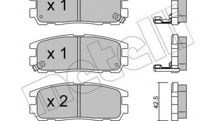 Set placute frana,frana disc OPEL FRONTERA A Sport (5_SUD2) (1992 - 1998) METELLI 22-0358-0 piesa NOUA