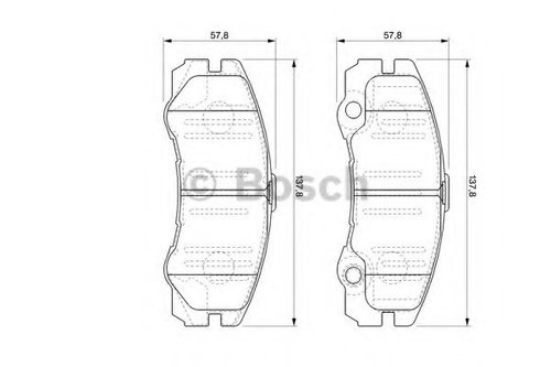 Set placute frana,frana disc OPEL FRONTERA B (6B) (1998 - 2016) BOSCH 0 986 424 760 piesa NOUA