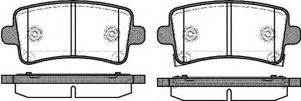Set placute frana,frana disc OPEL INSIGNIA (2008 - 2016) REMSA 1388.04 piesa NOUA