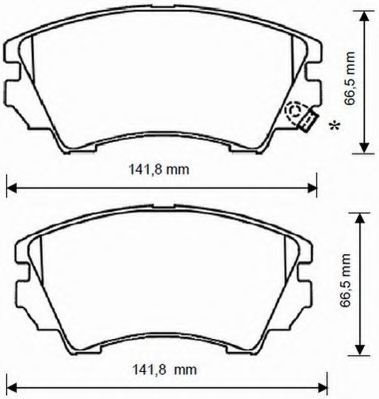 Set placute frana,frana disc OPEL INSIGNIA (2008 - 2016) JURID 573270JC piesa NOUA