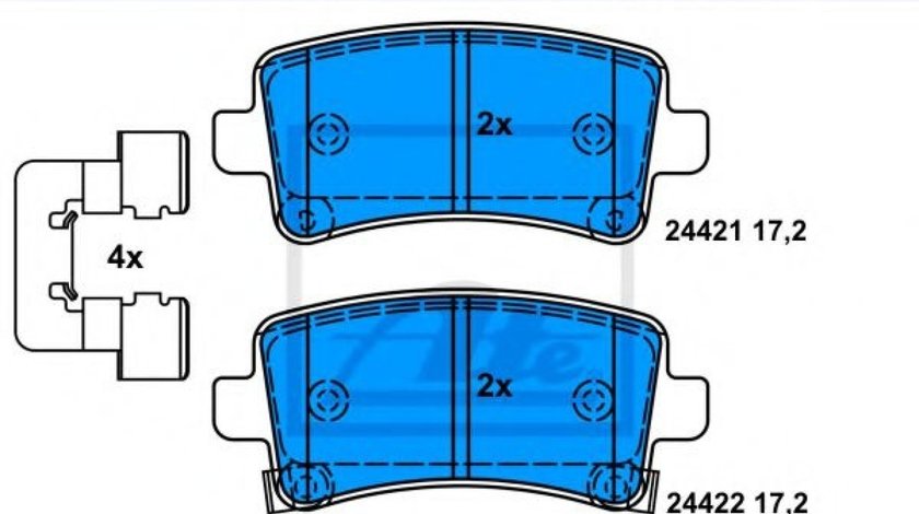 Set placute frana,frana disc OPEL INSIGNIA Combi (2008 - 2016) ATE 13.0460-2758.2 piesa NOUA