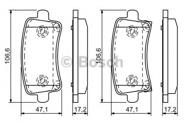 Set placute frana,frana disc OPEL INSIGNIA Combi (2008 - 2016) BOSCH 0 986 494 297 piesa NOUA