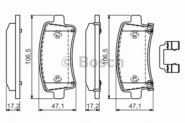Set placute frana,frana disc OPEL INSIGNIA Combi (2008 - 2016) BOSCH 0 986 494 586 piesa NOUA