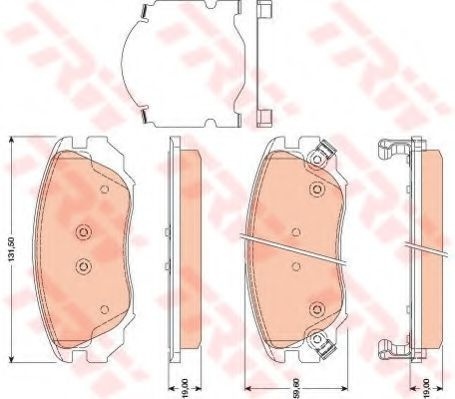 Set placute frana,frana disc OPEL INSIGNIA Combi (2008 - 2016) TRW GDB1782 piesa NOUA