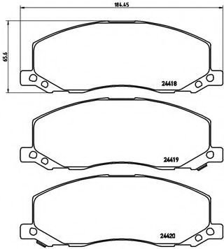 Set placute frana,frana disc OPEL INSIGNIA Limuzina (2008 - 2016) BREMBO P 59 058 piesa NOUA