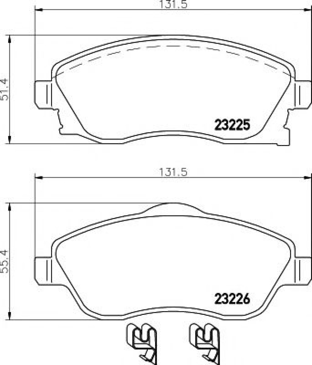 Set placute frana,frana disc OPEL MERIVA (2003 - 2010) TEXTAR 2322501 piesa NOUA