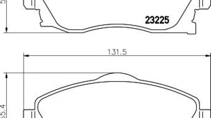 Set placute frana,frana disc OPEL MERIVA (2003 - 2010) TEXTAR 2322501 piesa NOUA