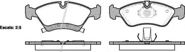 Set placute frana,frana disc OPEL MERIVA (2003 - 2010) REMSA 1214.02 piesa NOUA