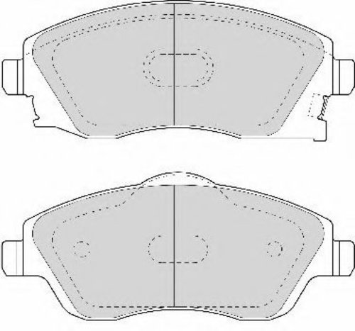 Set placute frana,frana disc OPEL MERIVA (2003 - 2010) FERODO FDB1424 piesa NOUA