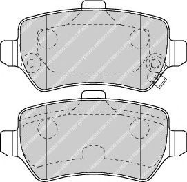 Set placute frana,frana disc OPEL MERIVA (2003 - 2010) FERODO FDB1521 piesa NOUA