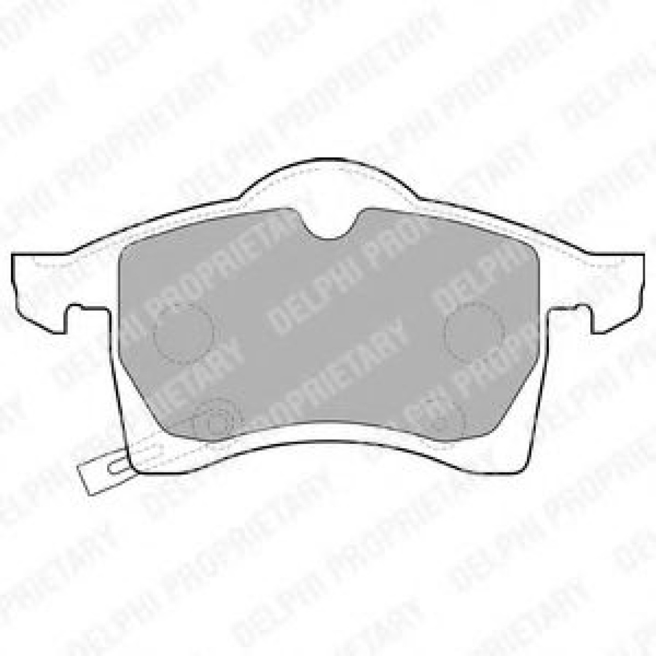 Set placute frana,frana disc OPEL MERIVA B (2010 - 2016) DELPHI LP1309 piesa NOUA