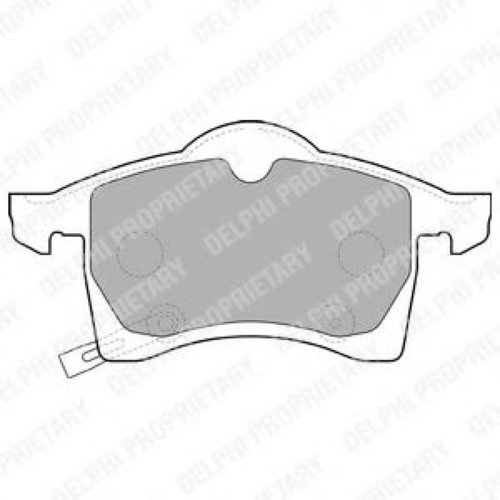 Set placute frana,frana disc OPEL MERIVA B (2010 - 2016) DELPHI LP1309 piesa NOUA