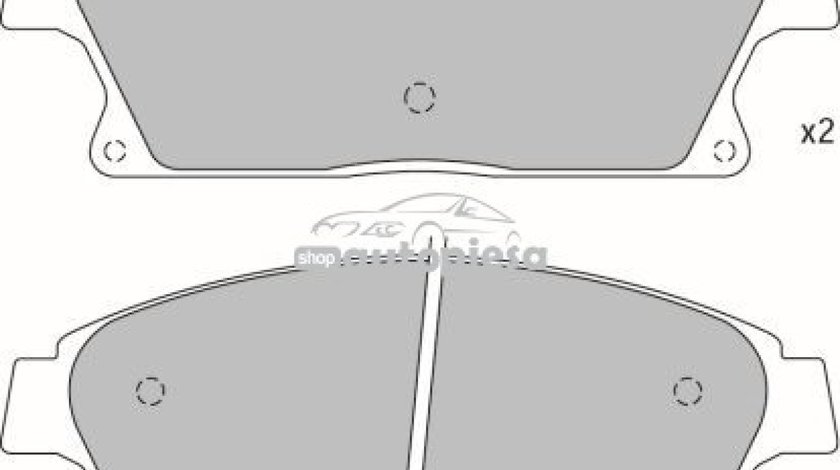 Set placute frana,frana disc OPEL MOKKA (2012 - 2016) KRIEGER 0950006351 piesa NOUA