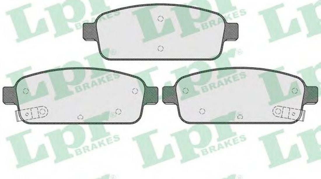 Set placute frana,frana disc OPEL MOKKA (2012 - 2016) LPR 05P1575 piesa NOUA