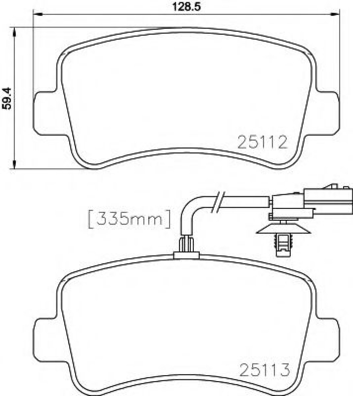 Set placute frana,frana disc OPEL MOVANO B platou / sasiu (2010 - 2016) TEXTAR 2511201 piesa NOUA