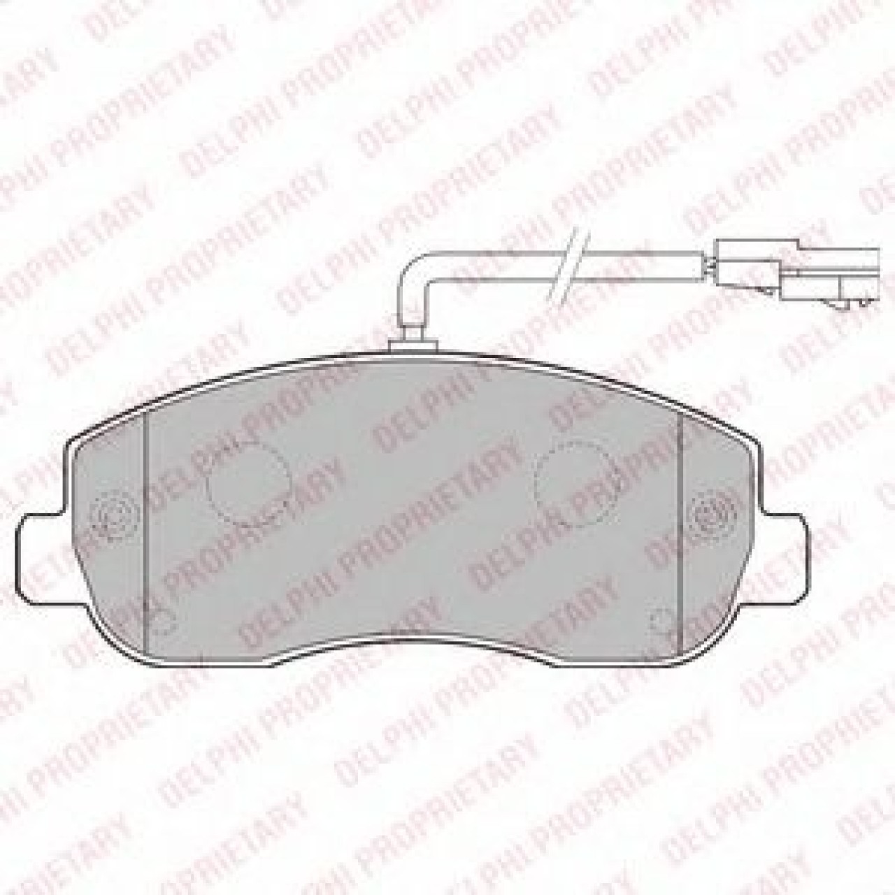 Set placute frana,frana disc OPEL MOVANO B platou / sasiu (2010 - 2016) DELPHI LP2190 piesa NOUA