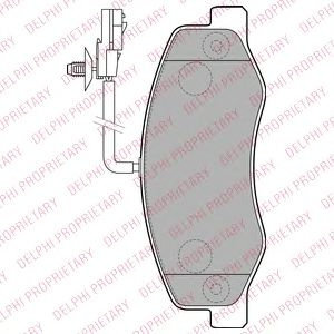 Set placute frana,frana disc OPEL MOVANO B caroserie (2010 - 2016) DELPHI LP2192 piesa NOUA