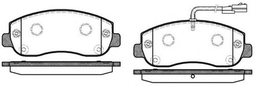 Set placute frana,frana disc OPEL MOVANO B caroserie (2010 - 2016) REMSA 1449.01 piesa NOUA
