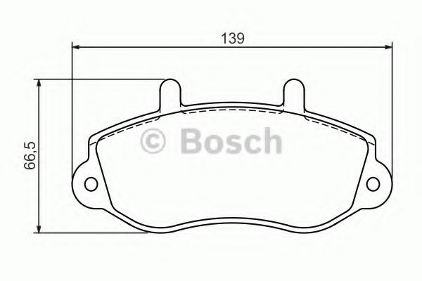 Set placute frana,frana disc OPEL MOVANO Combi (J9) (1998 - 2010) BOSCH 0 986 494 288 piesa NOUA