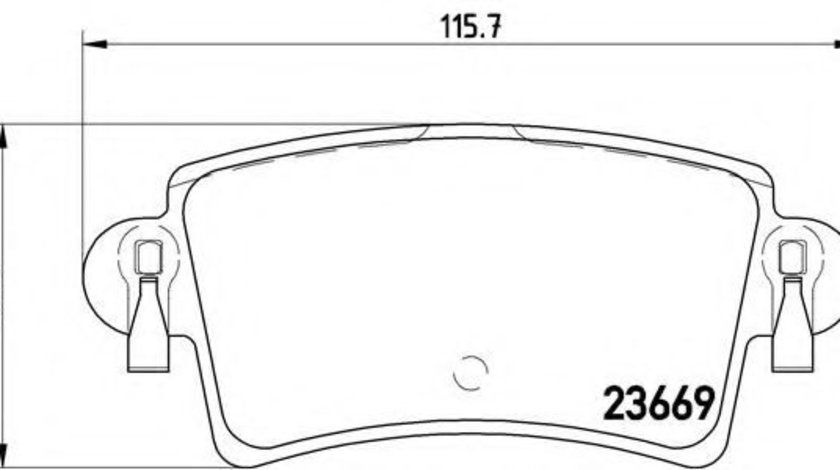 Set placute frana,frana disc OPEL MOVANO Combi (J9) (1998 - 2010) BREMBO P 59 040 piesa NOUA