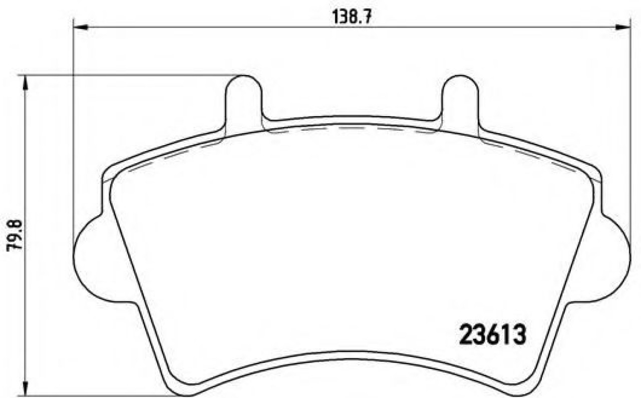 Set placute frana,frana disc OPEL MOVANO caroserie (F9) (1999 - 2010) BREMBO P 59 039 piesa NOUA