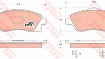 Set placute frana,frana disc OPEL TIGRA TwinTop (2...