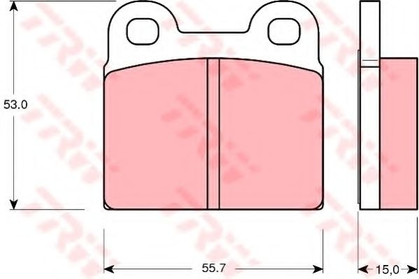 Set placute frana,frana disc OPEL VECTRA B (36) (1995 - 2002) TRW GDB102 piesa NOUA
