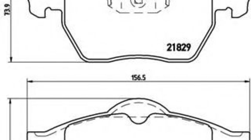 Set placute frana,frana disc OPEL VECTRA B (36) (1995 - 2002) BREMBO P 59 022 piesa NOUA