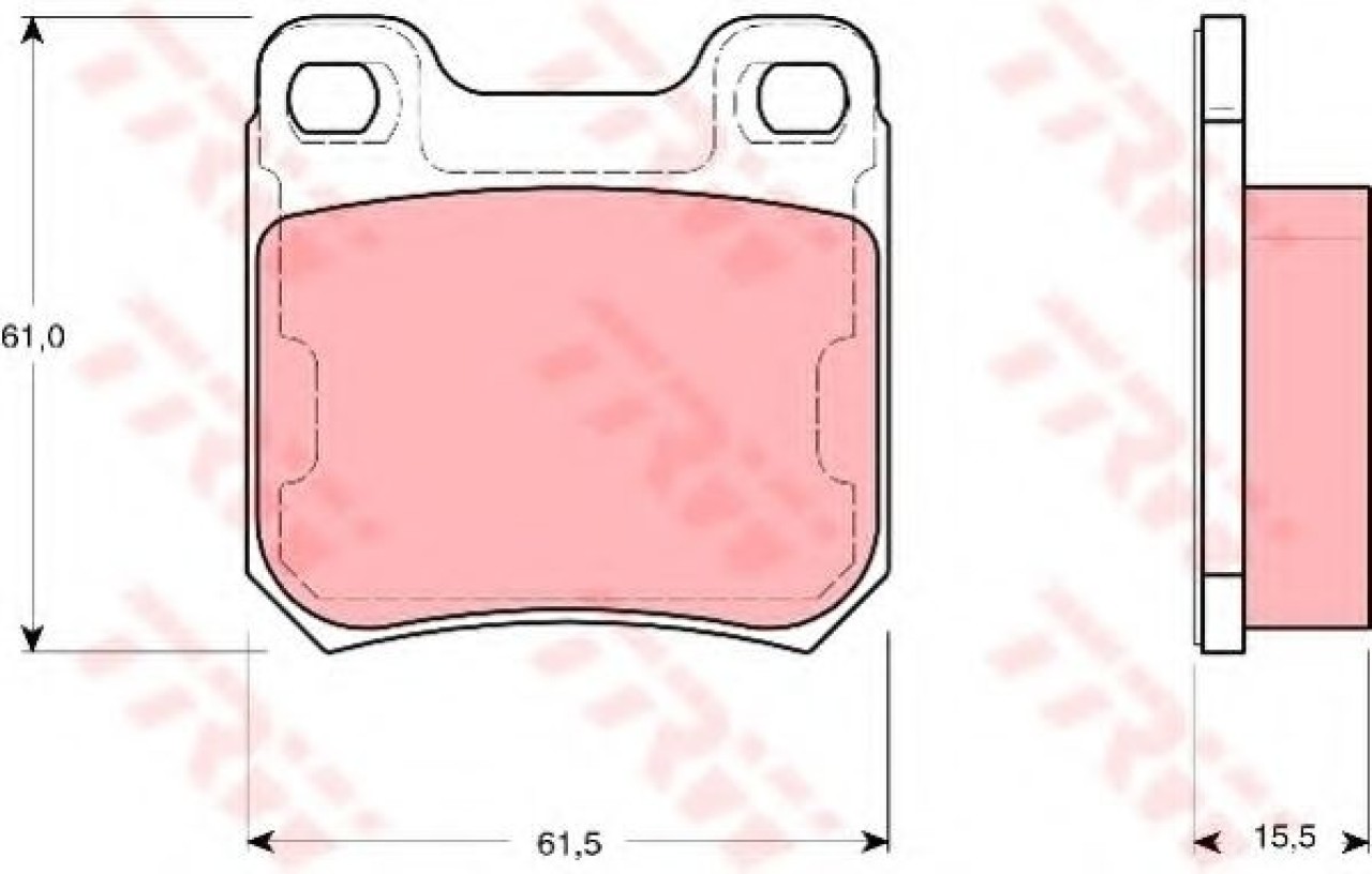 Set placute frana,frana disc OPEL VECTRA B Combi (31) (1996 - 2003) TRW GDB1346 piesa NOUA