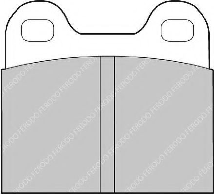 Set placute frana,frana disc OPEL VECTRA B Combi (31) (1996 - 2003) FERODO FDB3M piesa NOUA