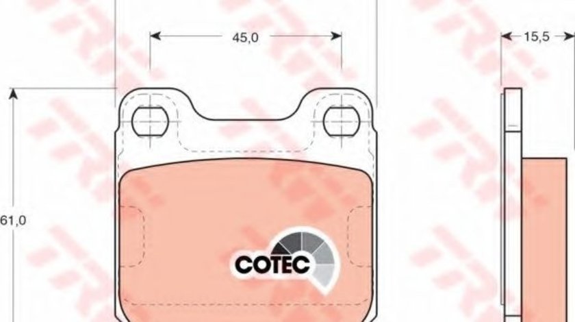 Set placute frana,frana disc OPEL VECTRA B Hatchback (38) (1995 - 2003) TRW GDB915 piesa NOUA