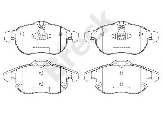 Set placute frana,frana disc OPEL VECTRA C (2002 - 2016) Break 23402 00 701 00 piesa NOUA