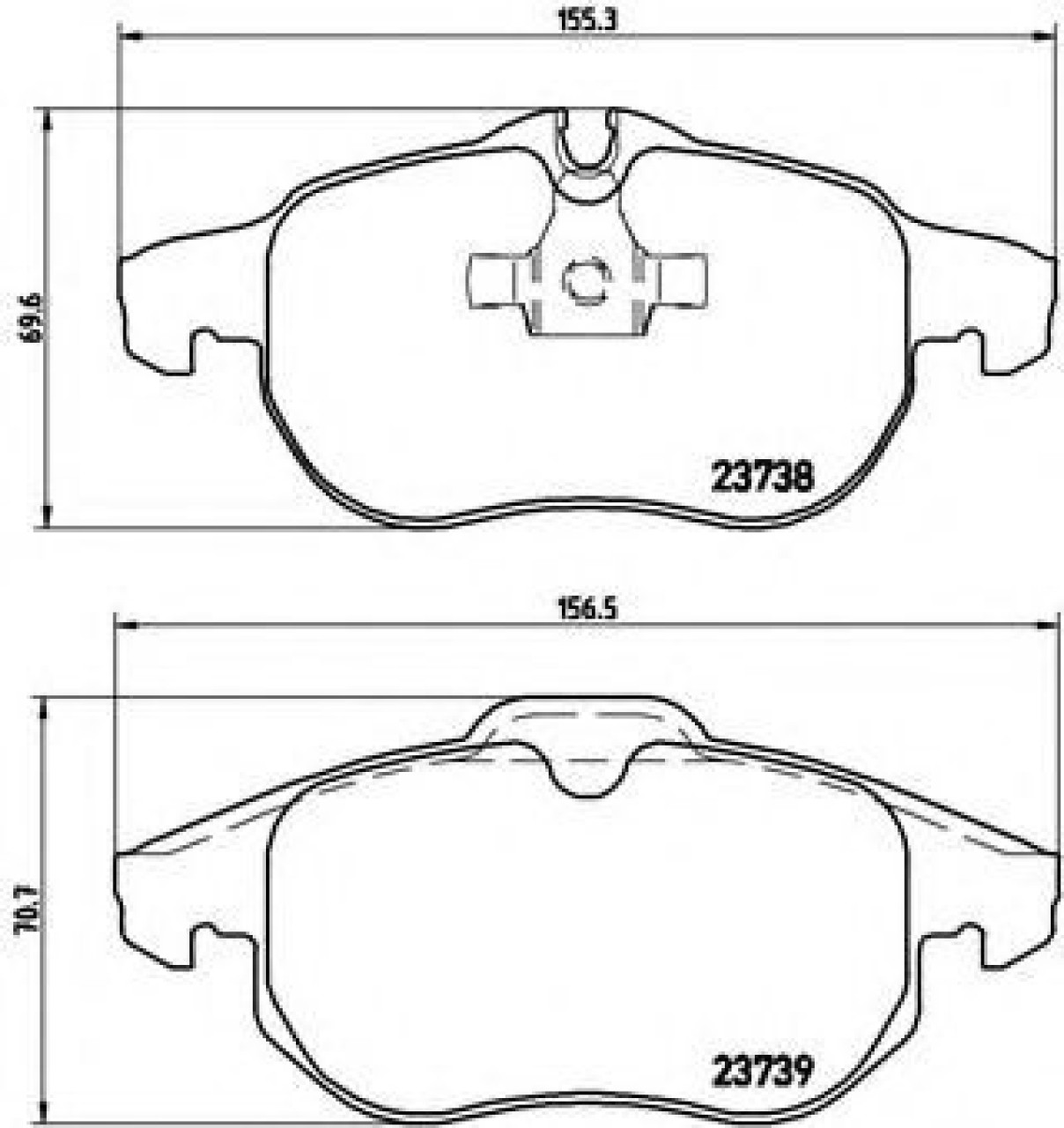 Set placute frana,frana disc OPEL VECTRA C (2002 - 2016) BREMBO P 59 043 piesa NOUA