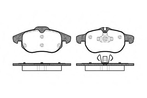 Set placute frana,frana disc OPEL VECTRA C (2002 - 2016) REMSA 0888.00 piesa NOUA
