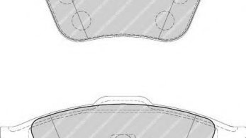 Set placute frana,frana disc OPEL VECTRA C Combi (2003 - 2016) FERODO FDB1706 piesa NOUA