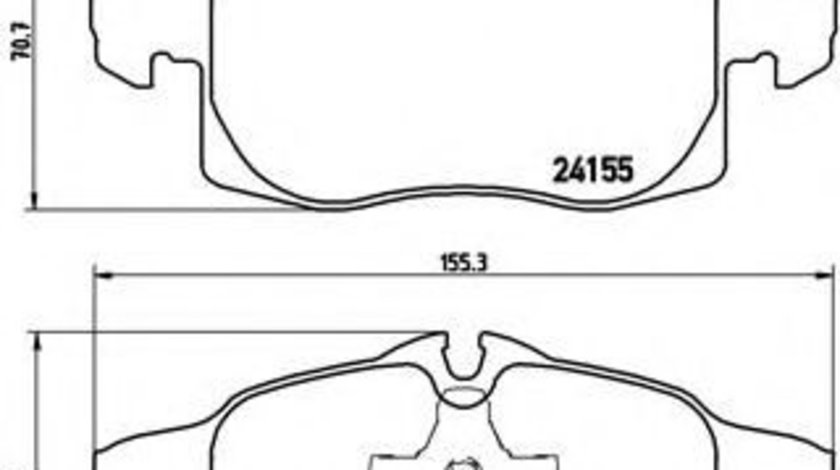 Set placute frana,frana disc OPEL VECTRA C GTS (2002 - 2016) BREMBO P 10 011 piesa NOUA