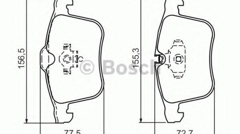 Set placute frana,frana disc OPEL VECTRA C GTS (2002 - 2016) BOSCH 0 986 494 280 piesa NOUA