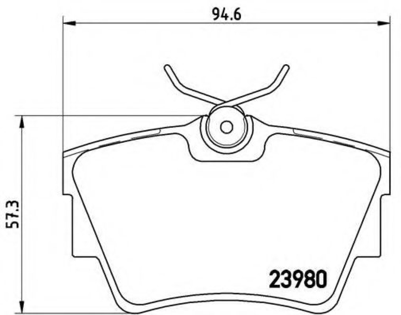 Set placute frana,frana disc OPEL VIVARO combi (J7) (2001 - 2014) BREMBO P 59 041 piesa NOUA