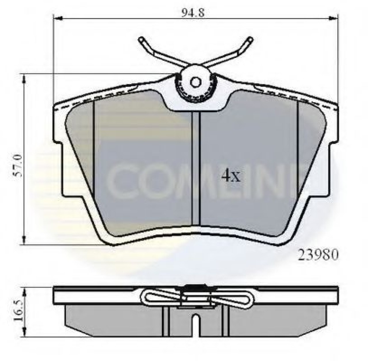 Set placute frana,frana disc OPEL VIVARO combi (2014 - 2016) COMLINE CBP0874 piesa NOUA
