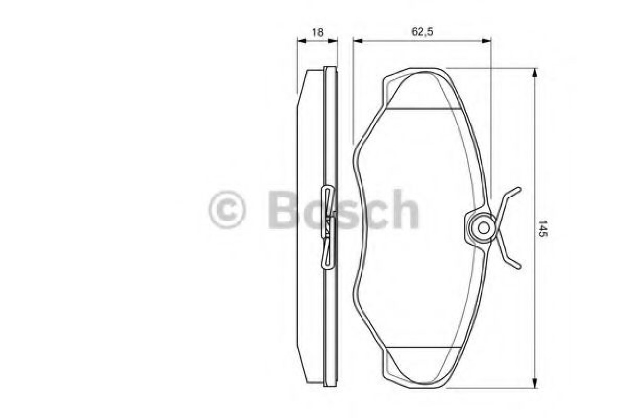 Set placute frana,frana disc OPEL VIVARO platou / sasiu (E7) (2006 - 2014) BOSCH 0 986 424 636 piesa NOUA